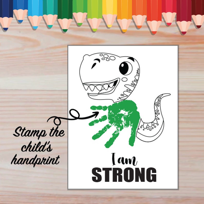 20 Affirmation Handprint Crafts Art | Black & White Affirmations ...