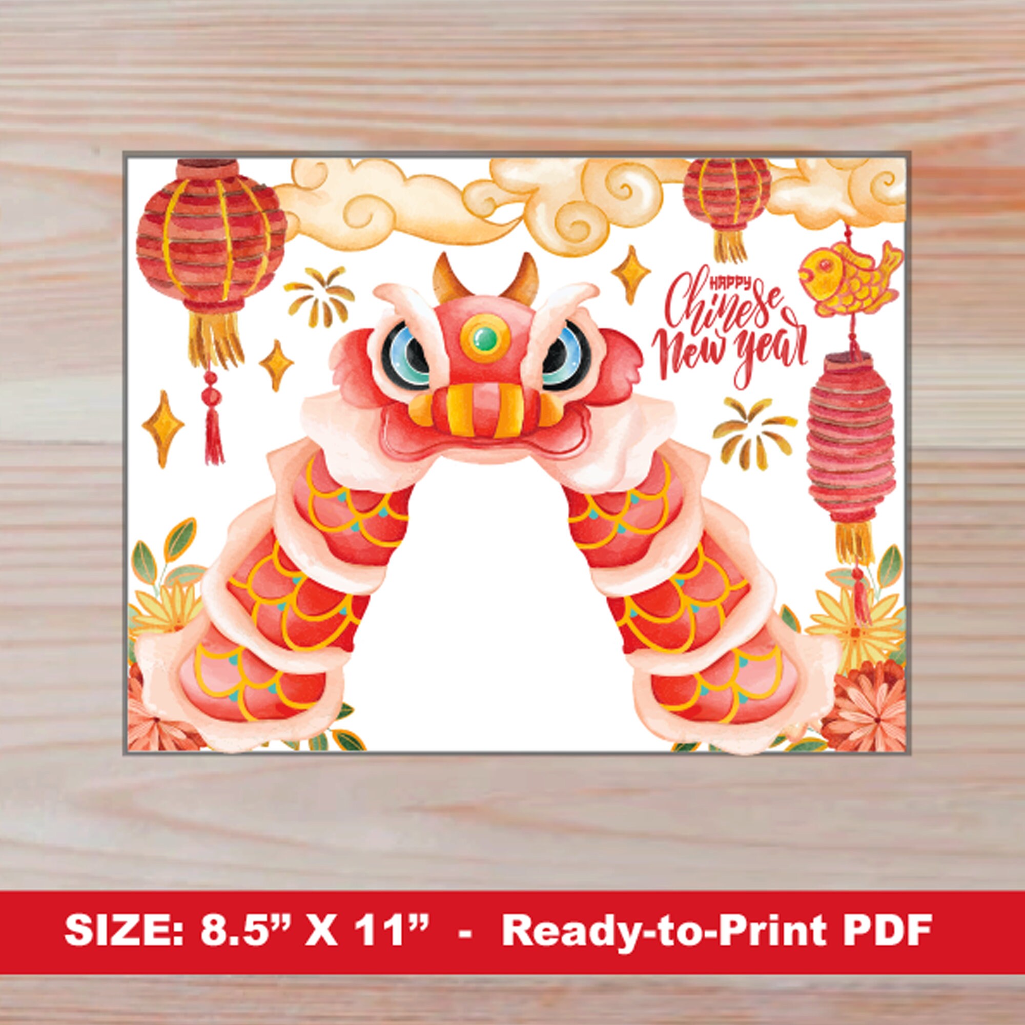 Chinese New Year Handprint Art | Lion Dance Handprint Craft | Lunar New ...