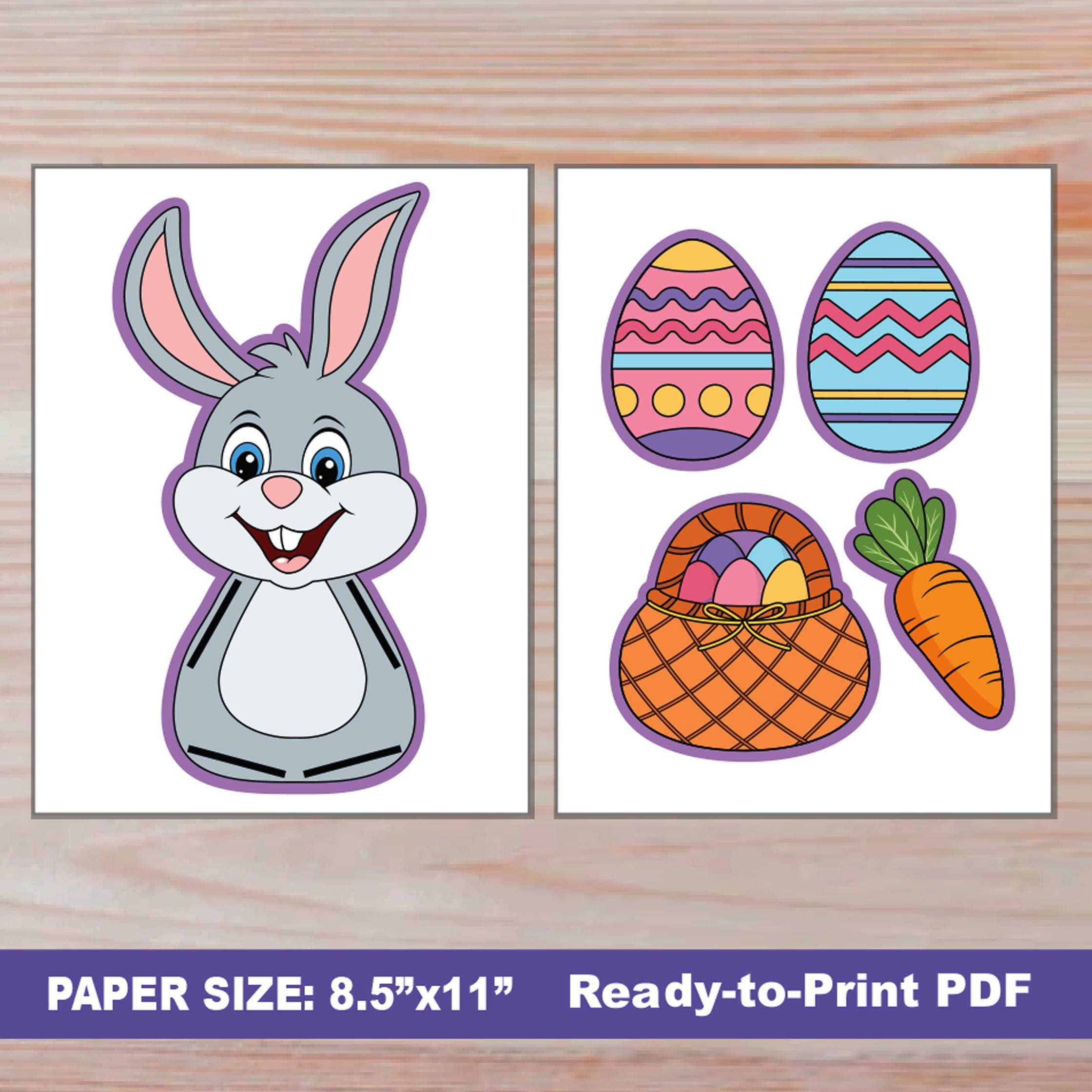Easter Bunny Paper Chain Doll | Easter Paper Craft DIY for Kids ...
