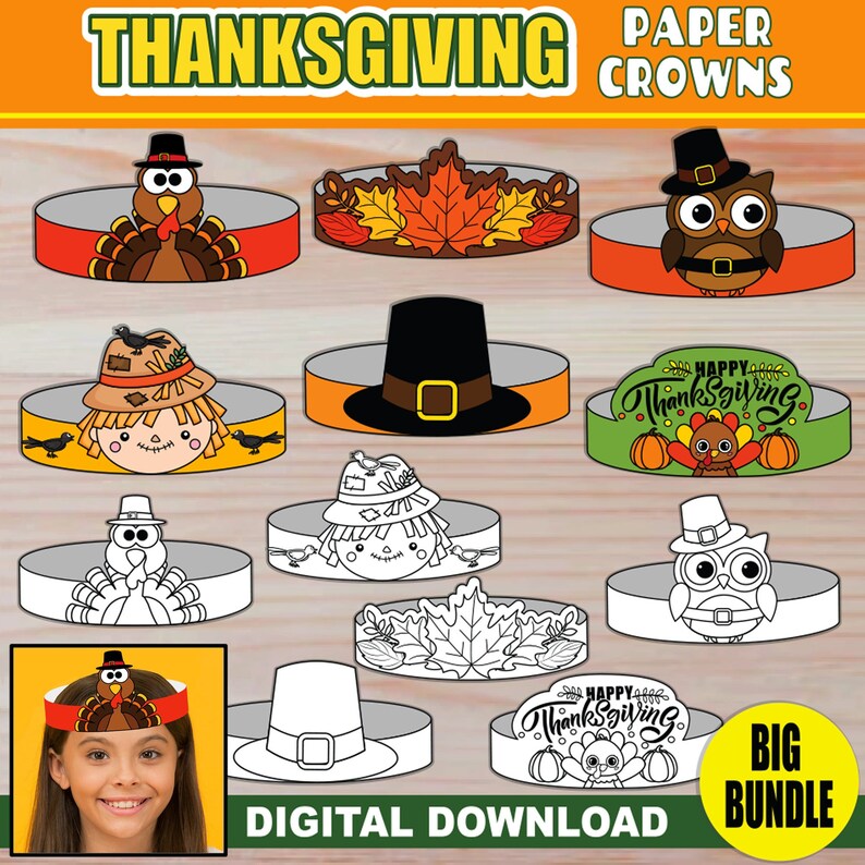 thumbnail image 2 of Free Printable Thanksgiving Headbands - Pure Costumes Blog 2 of 14