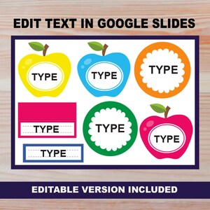 Classroom Name Tags | For Bulletin Board, Door Display and Desk Name Tags | EDITABLE Version Included | Digital Download | RAINBOW Colors image 4