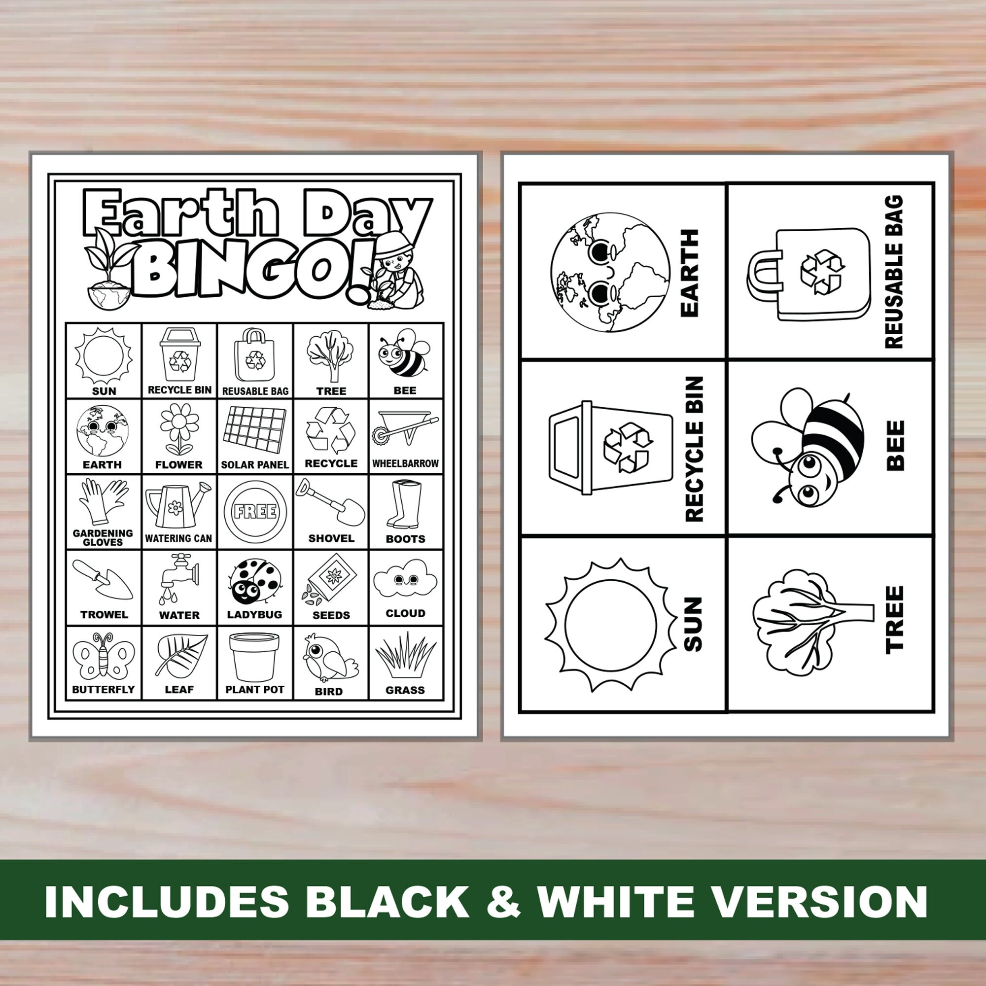 Earth Day Printable Bingo Game | Classroom Bingo Activity for Classroom ...