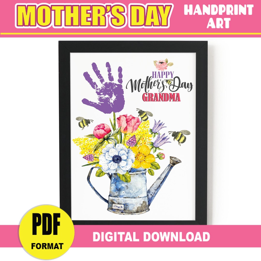 mother-s-day-handprint-art-for-grandma-flowers-bees-handprint