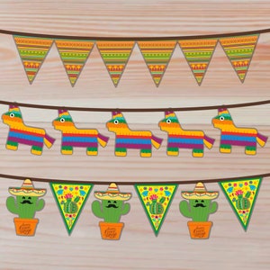 Cinco De Mayo Printable Banner | Mexico Fiesta Pennant | Fiesta ...