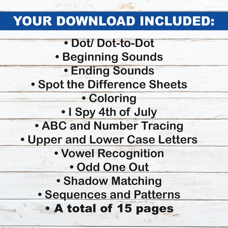4th of July Activity Pack for Kids | Independence Day Worksheets and ...