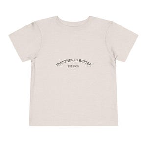Toddler Short Sleeve Tee &quot;Family Day Tee&quot;- Together is Better, Love Makes a Family, Cute Kids Tee, Family Bonding Tee, Gift for Parents