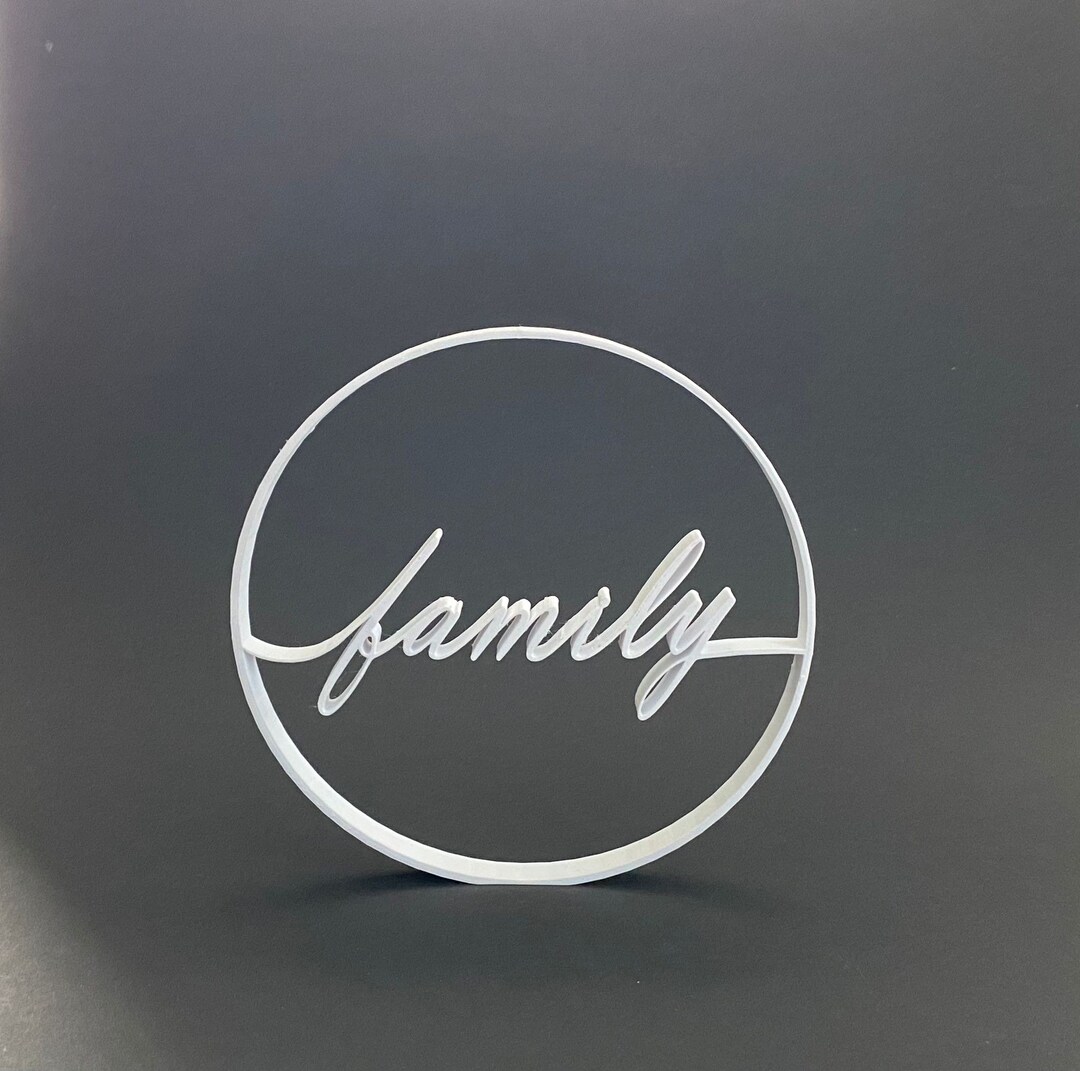 3D Lettering / Display FAMILY - Etsy