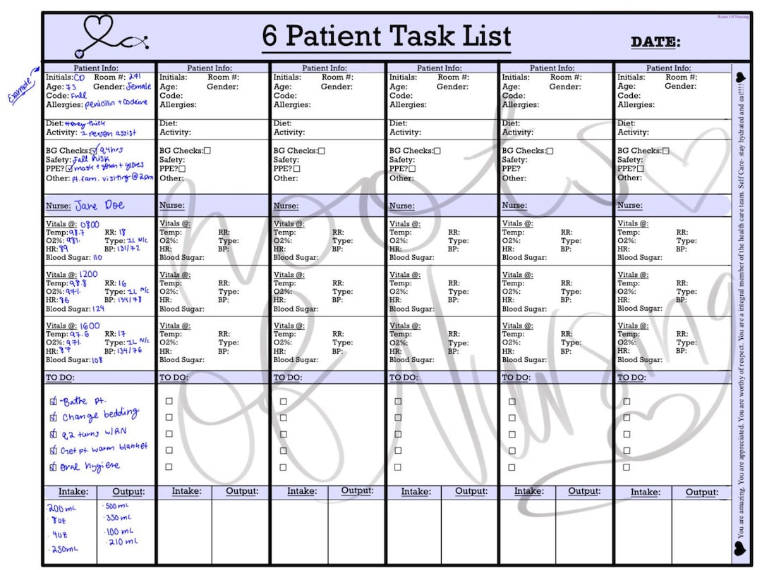 nursing patient assignment