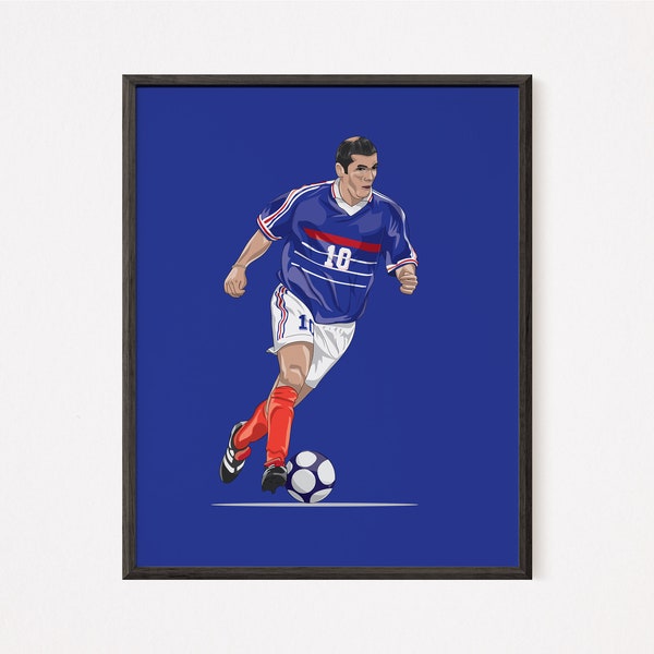 France Legend and Icon Zinedine Zidane | DIGITAL DOWNLOAD  | PNG Files