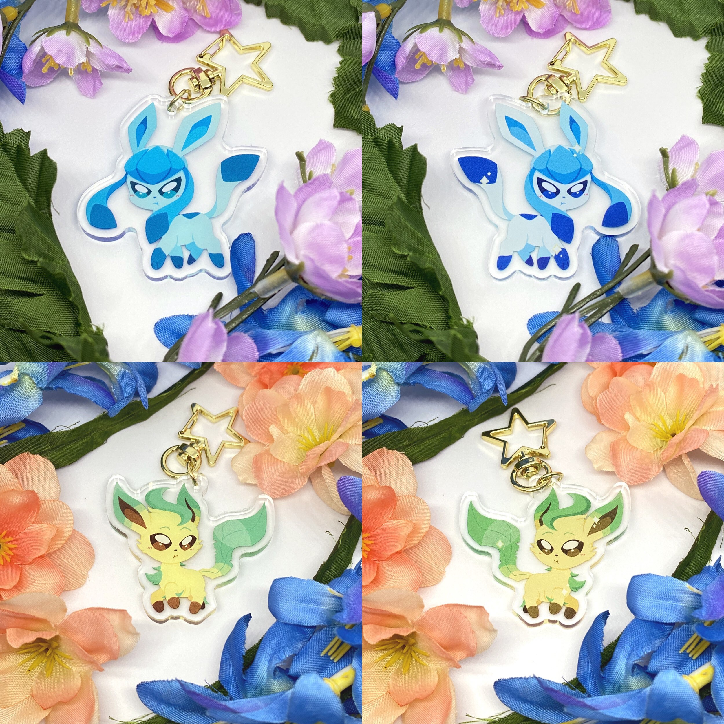 Pokemon Eeveelution Acrylic Keychains Etsy