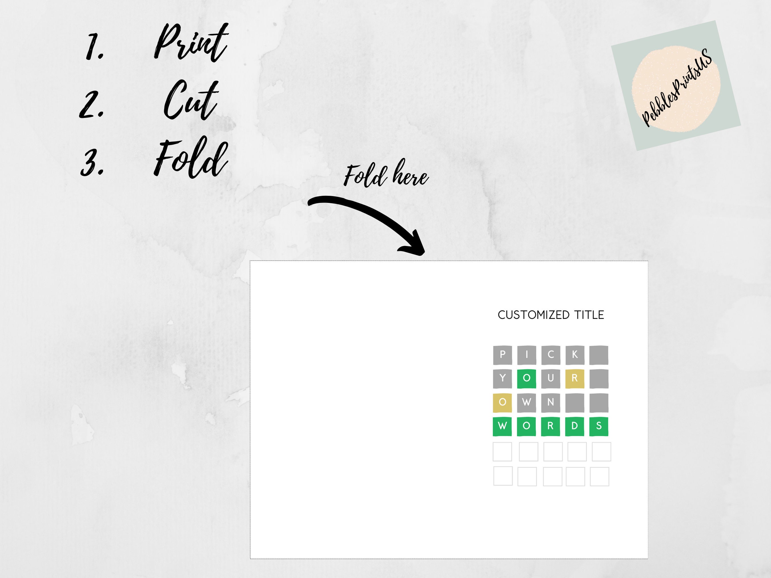 Buy Custom Wordle Card Wordle Card Printable Friend Custom Online in