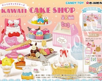 2021 Discontinued Rement Miniature Dollhouse Collection: RE-MENT Saniro Kawaii Cake Shop - Full set / Single Box