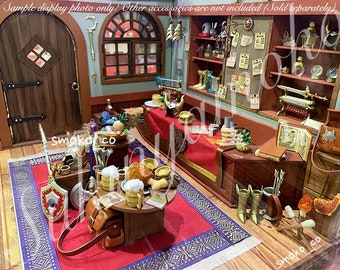 2021 Discontinued RARE Popular Miniature Dollhouse Collection:  RE-MENT  Petit Sample Series Fantasy item shop - Full Set / Single Box