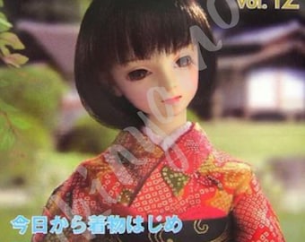 2006 Japanese Doll Fashion Costume Sewing Patterns eBook-PDF Dolly Dolly Vol.12 for 1/4, 1/6, and 1/8 Scales Instant Download Japanese Text