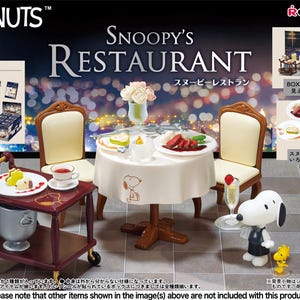 2024 Popular Miniature Dollhouse Collections: RE-MENT Snoopy’s Restaurant - Full Set/Single