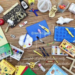 2021 Discontinued Rement Miniature Dollhouse Collection: RE-MENT Corporate Collaboration Sakura Colour Products Corp - Full set / Single Box