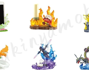 2025 Miniature Dollhouse Collections: RE-MENT Pokemon DesQ Battle on Desk ver Pokemon Anime Figure - Single Box