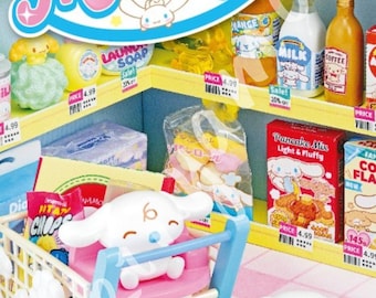 2024 Discontinued RARE Popular Miniature Dollhouse Collection: RE-MENT Sanrio Cinnamoroll Market - Single / Full Set of 8pcs