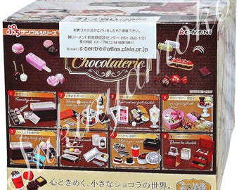 2024 Popular Miniature Dollhouse Collection: RE-MENT Petit Sample Series Petit Chocolaterie - Full Set of 8pcs