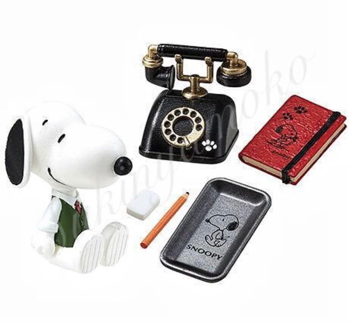 hina様専　Snoopy&#39;s VINTAGE WRITING ROOM BOX 2021 RARE Discontinued Popular Miniature Dollhouse