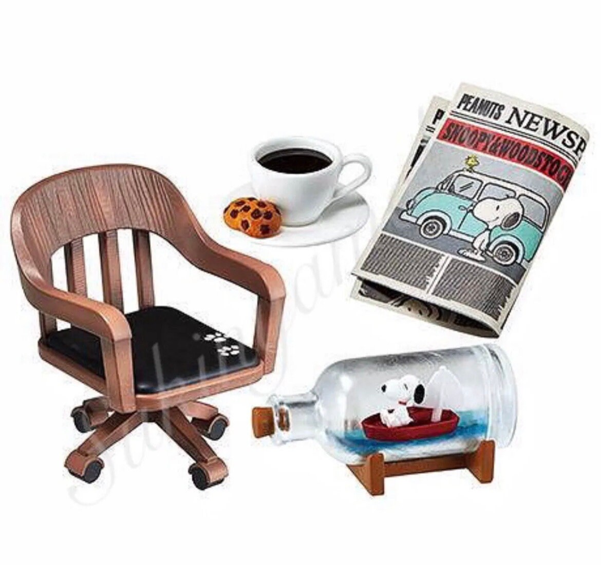hina様専　Snoopy's VINTAGE WRITING ROOM BOX 2021 RARE Discontinued Popular Miniature Dollhouse