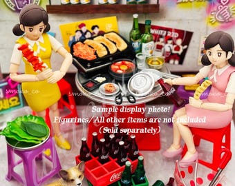 2024 Popular Miniature Dollhouse Collection: Rement RE-MENT Petit Sample Series Korean Food Night Stall - Single Box