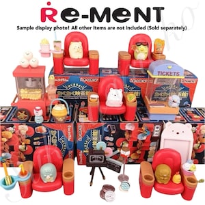 2020 Discontinued RARE Popular Miniature Dollhouse Collection: RE-MENT Sumikkogurashi “Movies Theater” - Full Set / Single Box