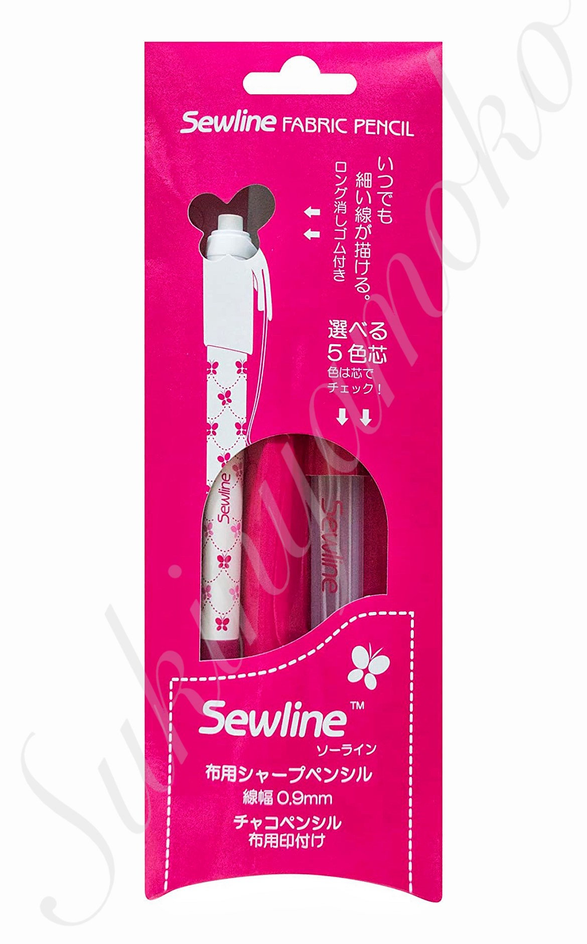 Japan Premium Quality Sewline Mechanical Drafting Fabrics Pencil 150mm”, White Lead Thickness 0.9mm (Including 6 Refills) / Refill Leads