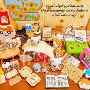 2021 Discontinued RARE - Popular Miniature Dollhouse Collection:  RE-MENT Hamutaro Totoko Room - Full Set / Single Box