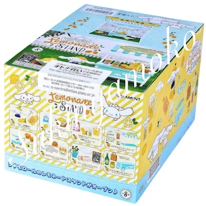 2023 Discontinued RARE Popular Miniature Dollhouse Collection: RE-MENT Sanrio Cinnamoroll Lemonade Stand - Full Set
