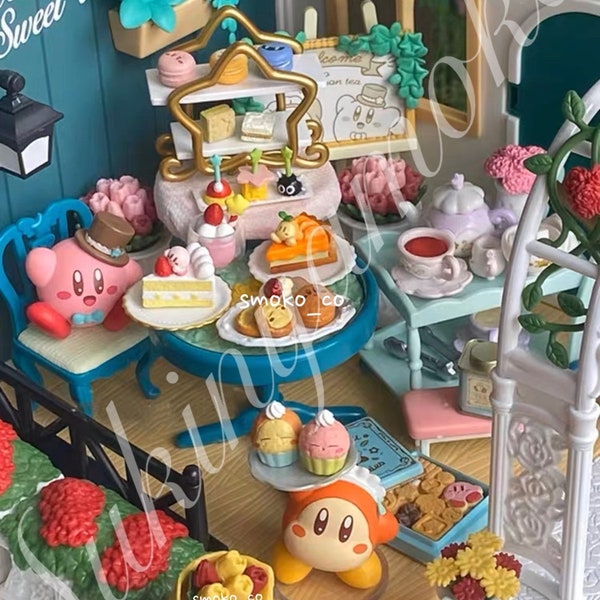 Popular Miniature Dollhouse Collection: Re-Ment Hoshi no Kirby Afternoon Tea  - Full set / Single Box