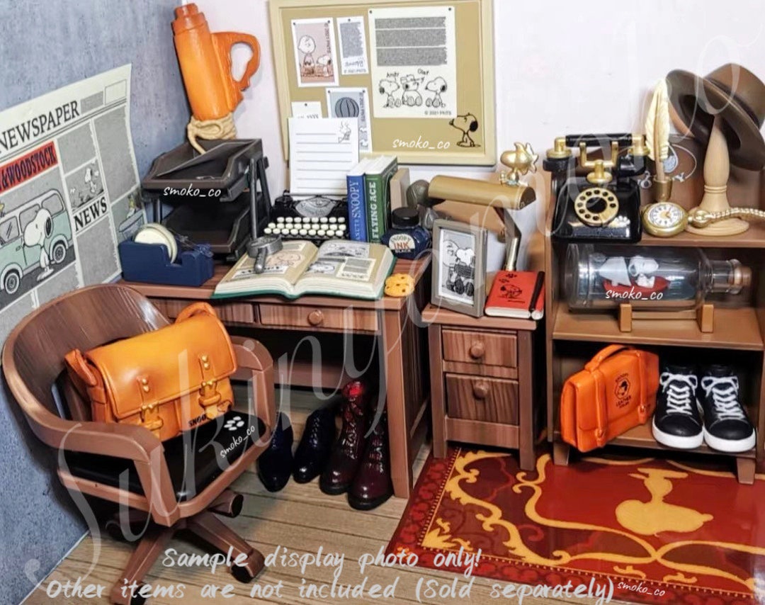 hina様専　Snoopy's VINTAGE WRITING ROOM BOX 2021 RARE Discontinued Popular Miniature Dollhouse