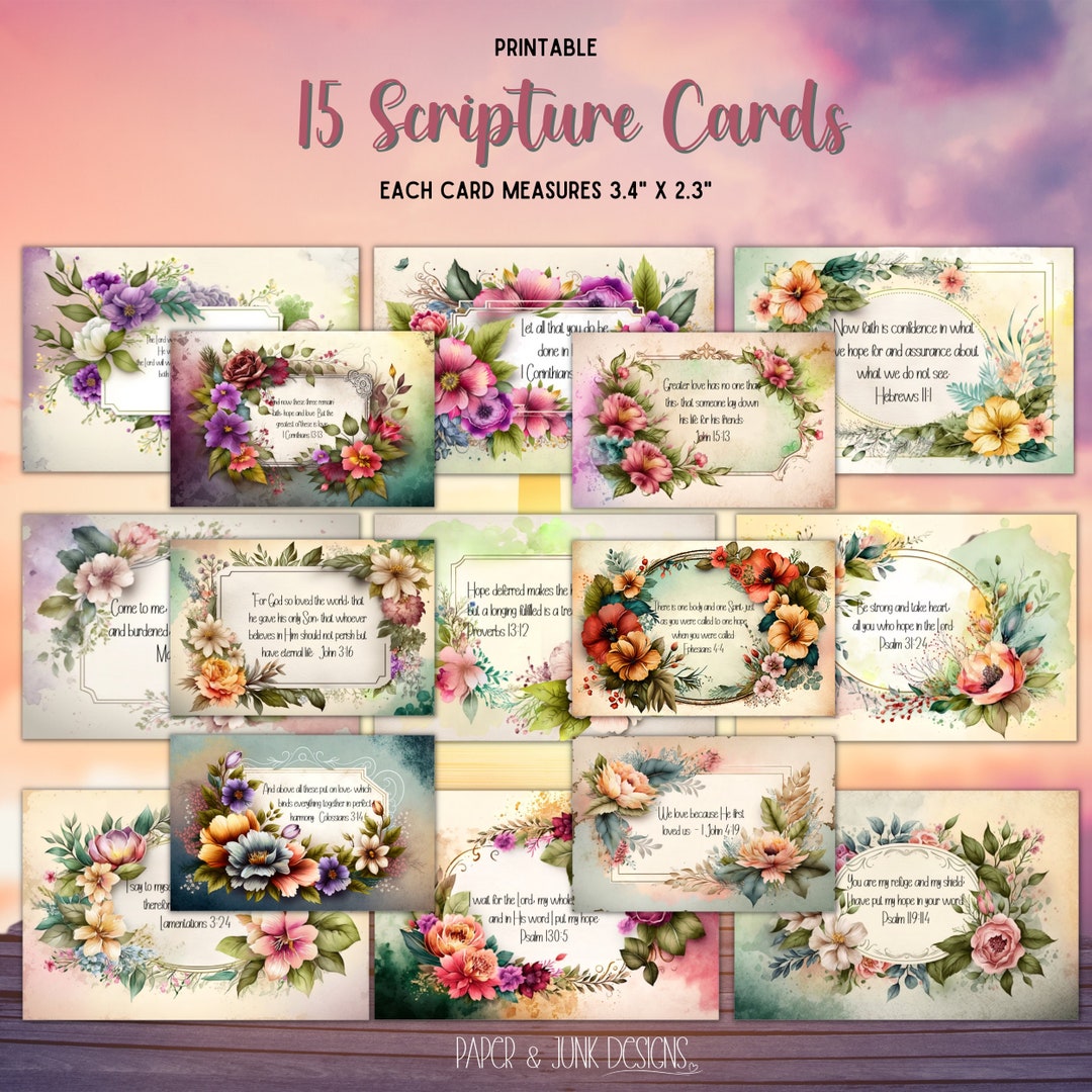15 Beautiful Scripture Cards to Guide You or to Share PDF Format 2 ...
