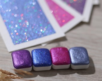 Ligée - 4 glitter watercolors