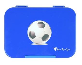 Personalised Bento Lunchbox (Medium) - Dark Blue Soccer