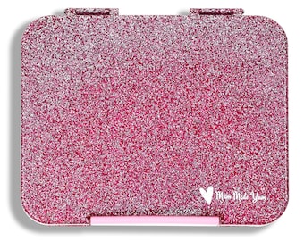 Personalised Bento Lunchbox (Large) - Sparkle Pink