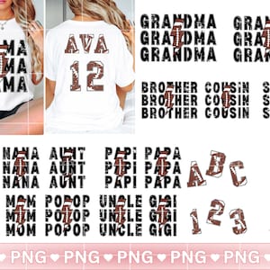 Kinderen Moeder Familie Gepersonaliseerde Custom Voetbalwedstrijd Seizoen Mama Bliksemschicht Gameday Grunge Alfabet Letters Lettertype Png Sublimatie Voor sport