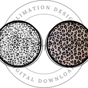 Leopard Round Sublimation Frame PNG Bundle | Leopard Circle Frame Png | Leopard Sublimation Clip Art | Instant Download | Commercial Use