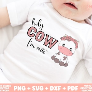 Caramba, eu sou fofo SVG| Citação de vaca bebê fofa PNG | Design SVG de bebê de vaca | Presente do bebê da vaca | Fazenda Bebê Svg | Presente de chá de bebê | Cricut