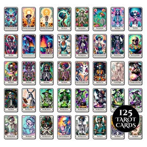 Funny Tarot Card PNG Bundle Printable Sarcastic Witchy Shirt Graphic Sublimation Design Funny Skeleton Halloween Clipart Digital Download image 3