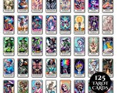 Funny Tarot Card PNG Bundle Printable Sarcastic Witchy Shirt Graphic Sublimation Design Funny Skeleton Halloween Clipart Digital Download