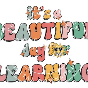 Het is een mooie dag om te leren, png PNGEgg | Retro leraar png | Boholeraar, png-bestand | Terug naar school-sublimatie | Cadeau voor leraar | Lerarenshirt
