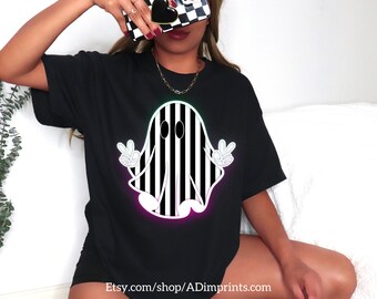 Pink Halloween Kids Boujee Girly Coquette Cute Neon Glow Ghost Spooky Season Vibes Boo Trendy Girls Shirt Juice Png Instant Download Beatle