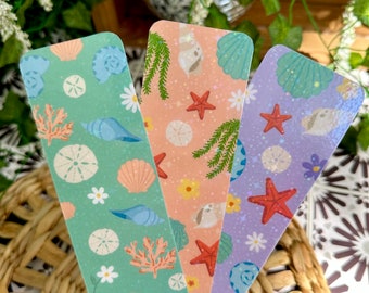 Holographic TSITP Inspired Bookmark Set | Summer Bookmarks | Beach Bookmarks | Sparkle Glitter Bookmark Gift