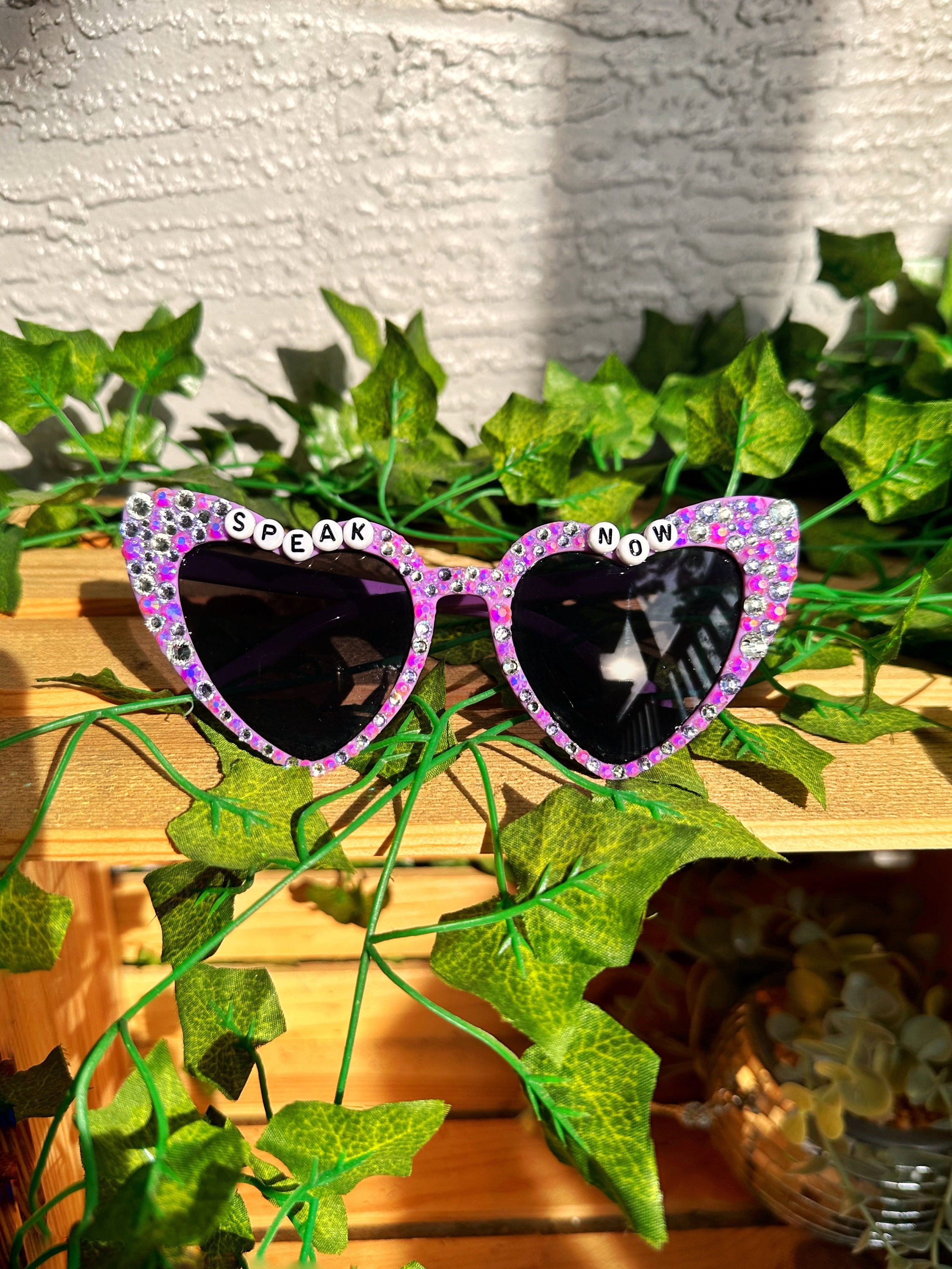 Speak Now Bling Sunglasses the Eras Tour Sunglasses Purple Etsy