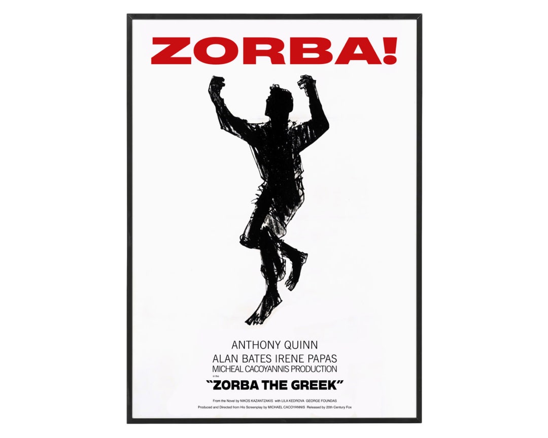 Zorba the Greek Art Print Fine Art Print Home Decoration Etsy