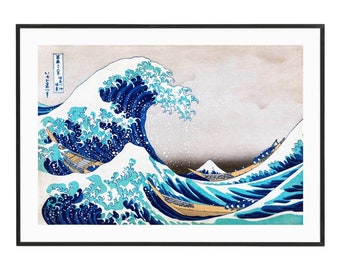 The Great Wave off Kanagawa, Hokusai, Fine Art Prints, Wall Decoration, Art Print, Gallery Wall, Poster Design,Japanese Art