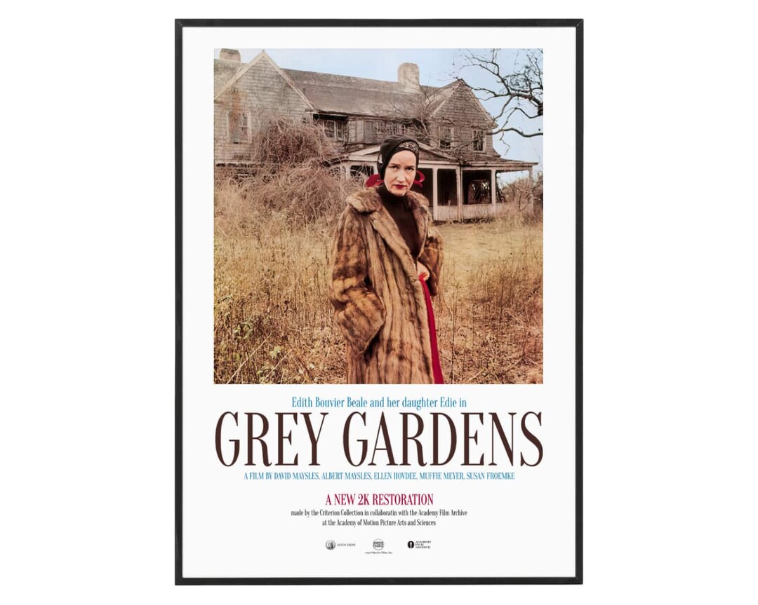 Grey Gardens Movie Poster Grey Gardens Print Movie Poster Etsy