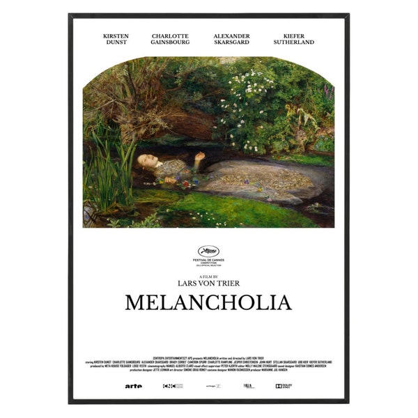 Cartel de película Melancholia / Impresión de bellas artes / Póster de película alternativa