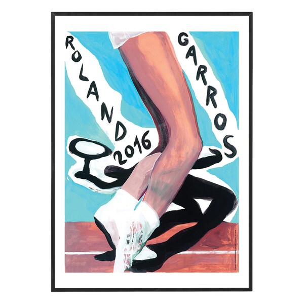 Roland-Garros 2016 | Open de France 2016 | Idée de décoration de maison | Idée cadeau d'anniversaire | Impression d'art avec cadre